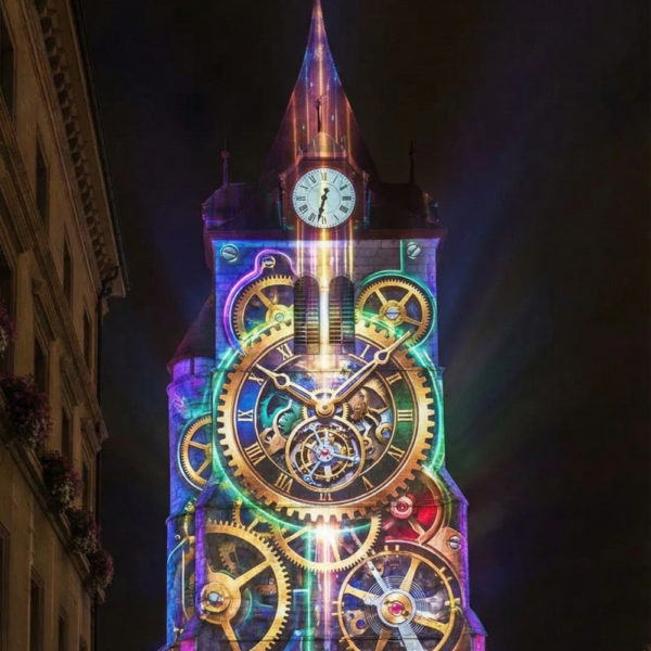 Espace publicitaire en mapping